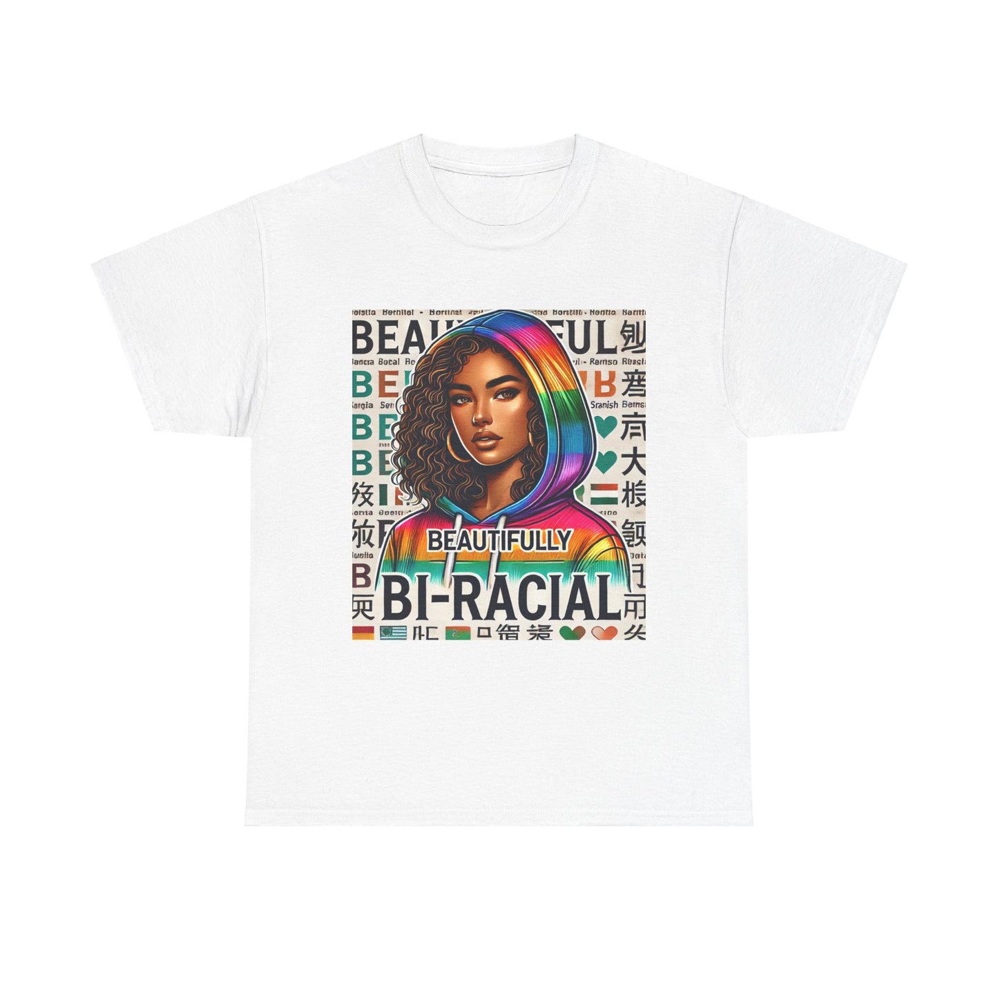 Beautifully Bi-Racial Unisex Heavy Cotton Tee