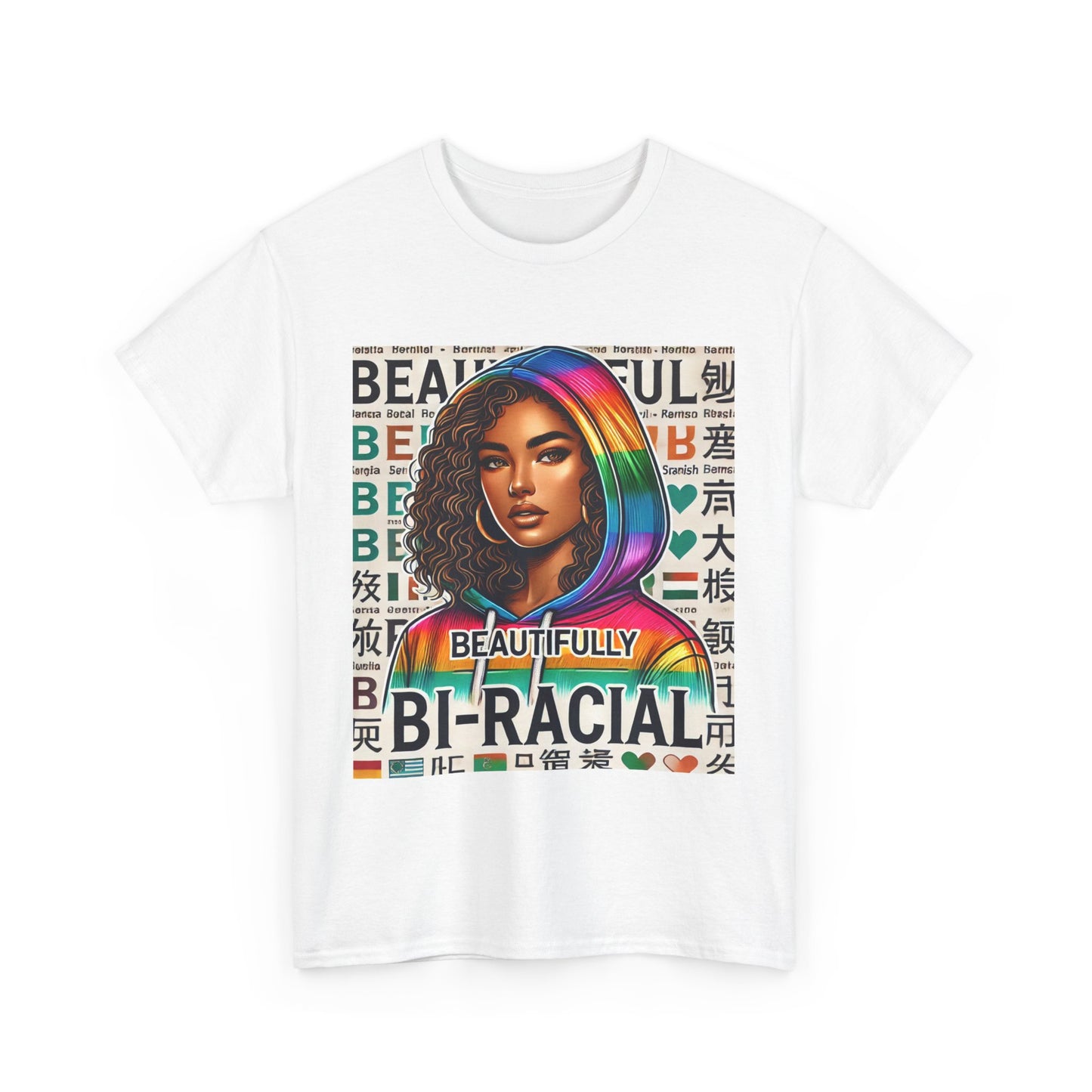 Beautifully Bi-Racial Unisex Heavy Cotton Tee