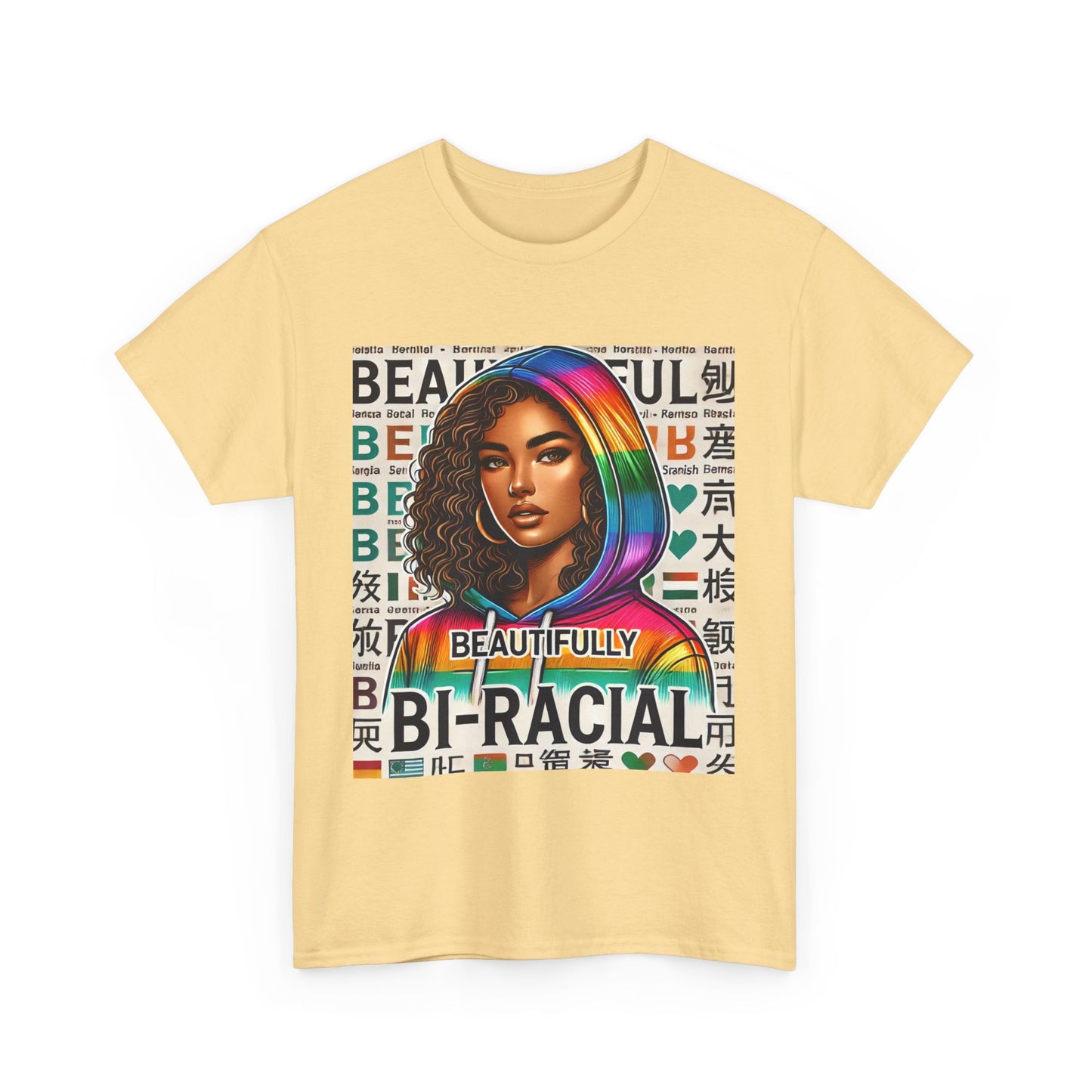 Beautifully Bi-Racial Unisex Heavy Cotton Tee