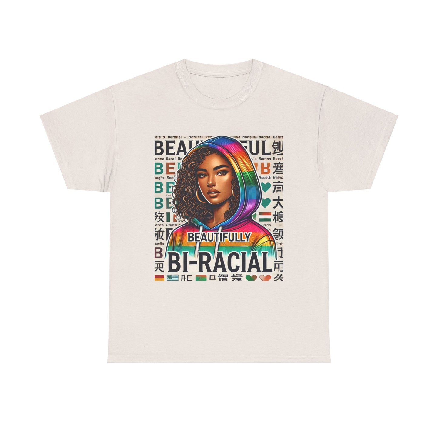 Beautifully Bi-Racial Unisex Heavy Cotton Tee