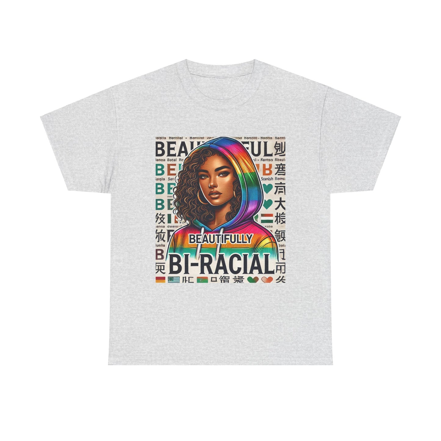 Beautifully Bi-Racial Unisex Heavy Cotton Tee