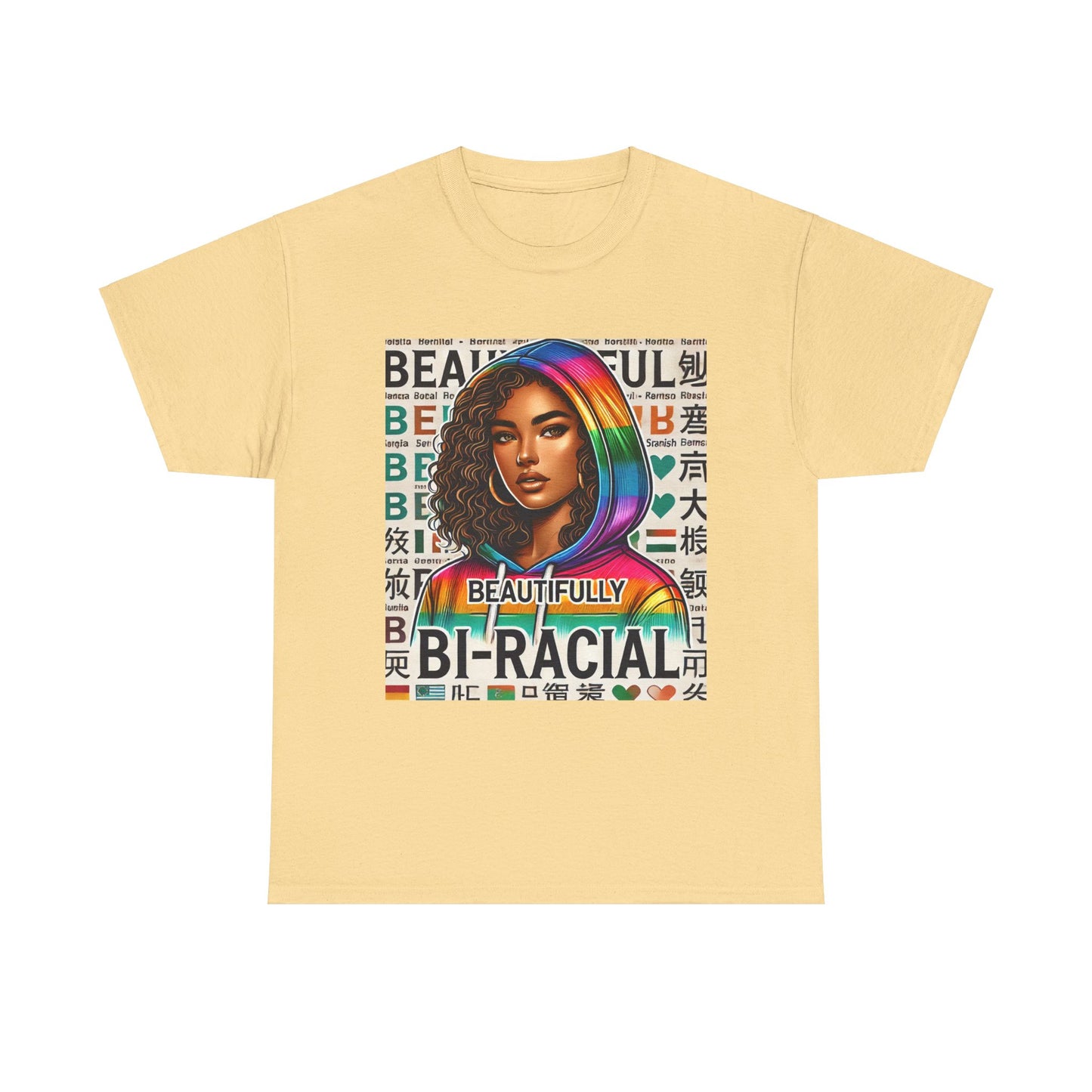 Beautifully Bi-Racial Unisex Heavy Cotton Tee