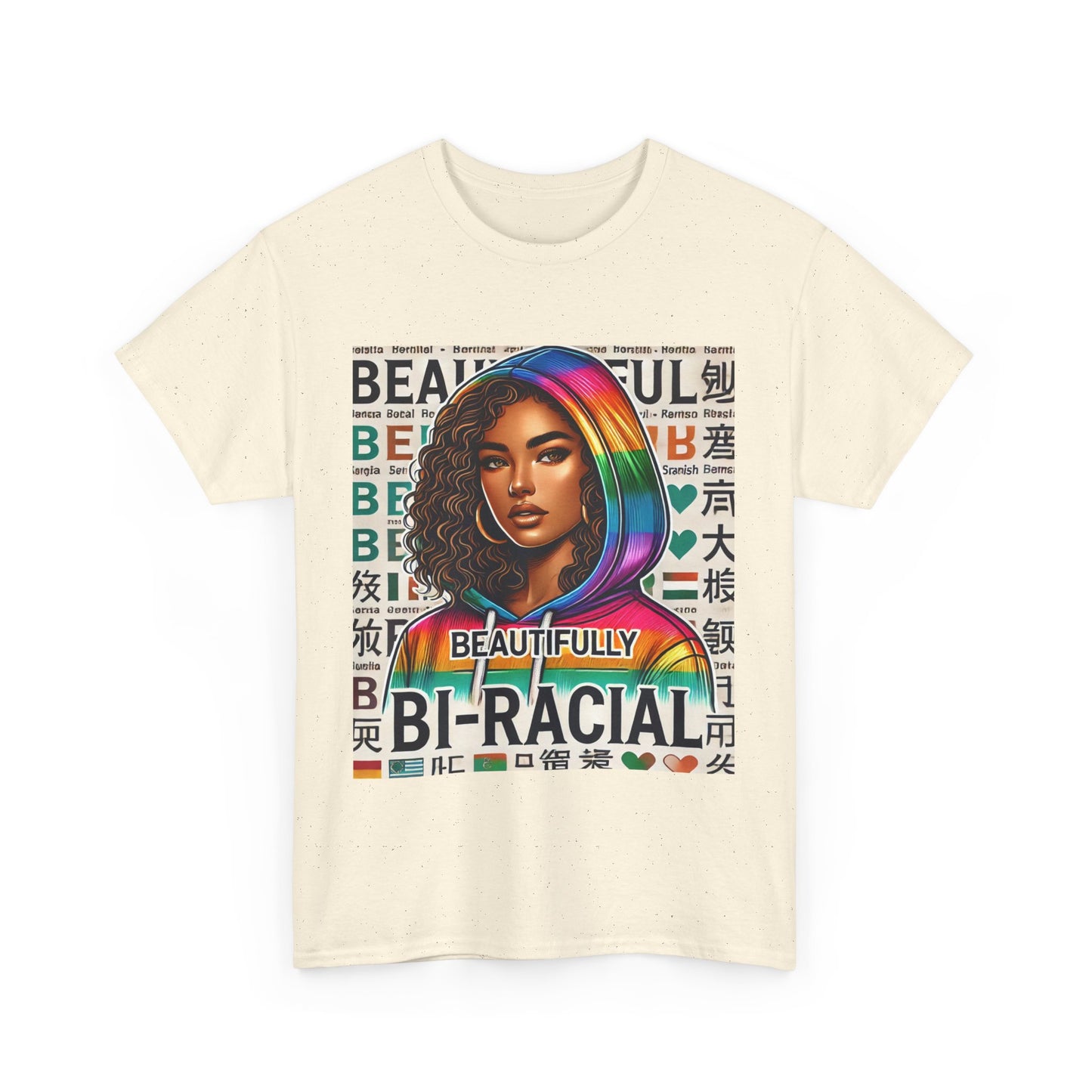 Beautifully Bi-Racial Unisex Heavy Cotton Tee