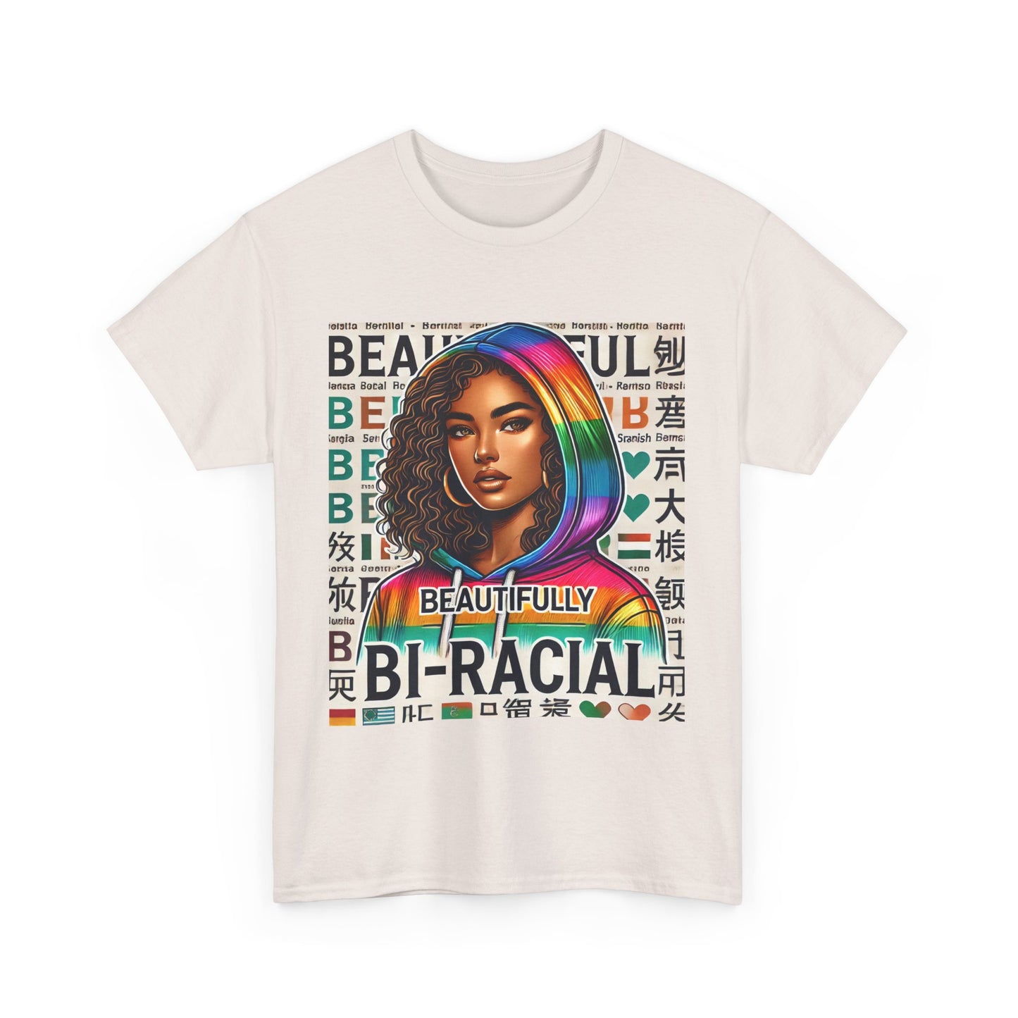 Beautifully Bi-Racial Unisex Heavy Cotton Tee